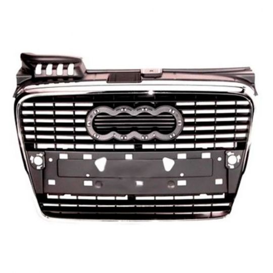 FPS Решетка радиатора Audi A4 B7 '04-08 (FP 1205 990) черная/хром