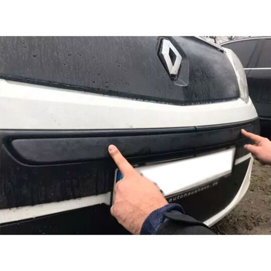 Flyplast Зимняя накладка на решетку радиатора Renault Kangoo II '08-10 верхняя (глянцевая)