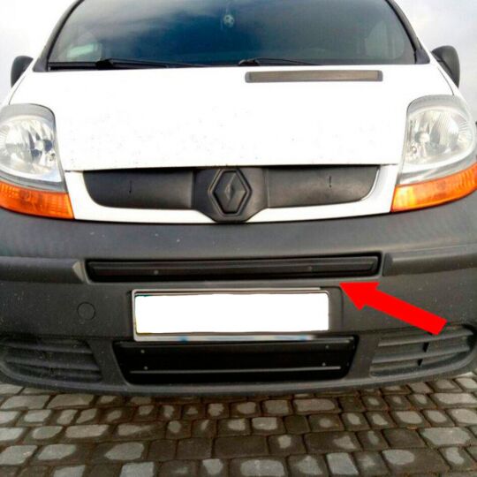 Flyplast Зимняя накладка на решетку радиатора Renault Trafic II '06-14 средняя (глянцевая)