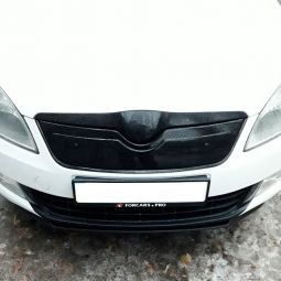 Flyplast Зимняя накладка на решетку радиатора Skoda Fabia II '07-09 верхняя (глянцевая)