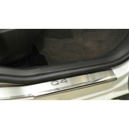 NataNiko Накладки на пороги для Citroen C4 II '10- (Premium к-кт 4 шт.)