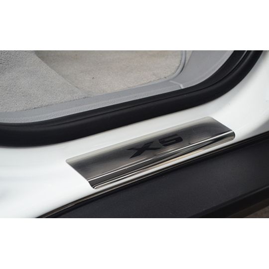 NataNiko Накладки на пороги для BMW X5 (E70) '06-13 (Premium+carbon к-кт 4 шт.)