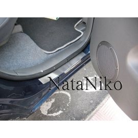 NataNiko Накладки на пороги для Chery Tiggo '06-14 (Premium+carbon к-кт 4 шт.)