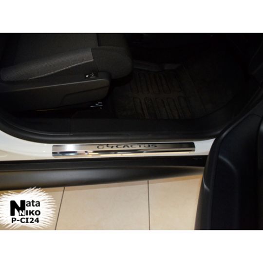 NataNiko Накладки на пороги для Citroen C4 Cactus '14- (Standart к-кт 4 шт.) NataNiko Накладки на пороги для Citroen C4 Cactus '14- (Standart к-кт 4 шт.)