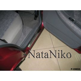 NataNiko Накладки на пороги для Daewoo Nexia '95-16 (Premium к-кт 4 шт.)