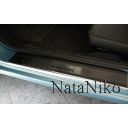 NataNiko Накладки на пороги для Daihatsu Sirion '04-15 (Premium к-кт 4 шт.)