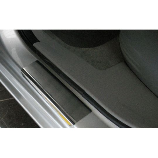 NataNiko Накладки на пороги для Dodge Avenger II  '07-14 (Premium+carbon к-кт 4 шт.)