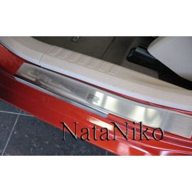 NataNiko Накладки на пороги для Dodge Caliber '07-12 (Premium+carbon к-кт 4 шт.)