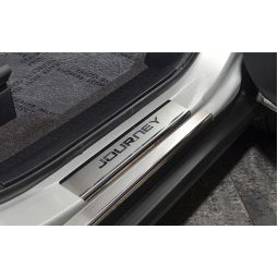 NataNiko Накладки на пороги для Dodge Journey '08- (Premium к-кт 8 шт.)