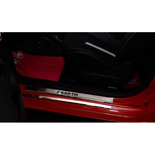 NataNiko Накладки на пороги для Fiat 500 Abarth '08- (Standart к-кт 4 шт.)