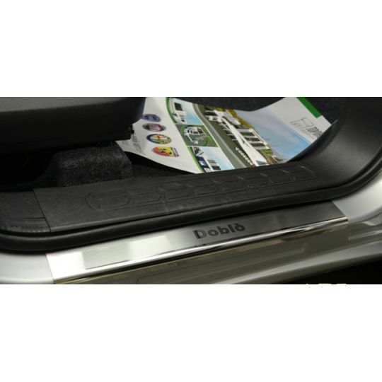 NataNiko Накладки на пороги для Fiat Doblo II/III CARGO MAXI '10-/'15- (Standart к-кт 2 шт.)