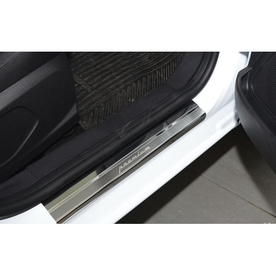 NataNiko Накладки на пороги для Ford Fiesta VII '08- (Standart к-кт 4 шт.) NataNiko Накладки на пороги для Ford Fiesta VII '08- (Standart к-кт 4 шт.)