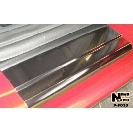 NataNiko Накладки на пороги для Ford Focus II '05-10 3d (Premium+carbon к-кт 2 шт.)