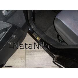 NataNiko Накладки на пороги для Ford Fusion '02-12 (Premium к-кт 4 шт.)