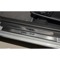 NataNiko Накладки на пороги для Geely Emgrand EC7 '09- (Standart к-кт 4 шт.)