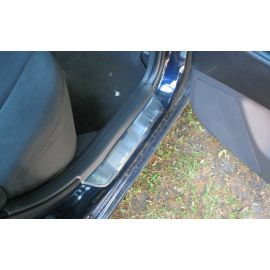 NataNiko Накладки на пороги для Hyundai Elantra (HD) '06-11 (Premium к-кт 4 шт.)