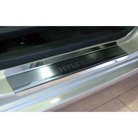 NataNiko Накладки на пороги для Hyundai i10 II '13- (Premium к-кт 4 шт.)