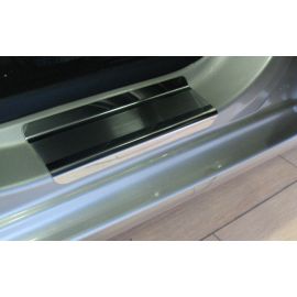 NataNiko Накладки на пороги для Hyundai i10 II '13- (Premium+carbon к-кт 4 шт.)