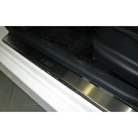 NataNiko Накладки на пороги для Hyundai i30 (FD) '07-12 (Standart к-кт 4 шт.)