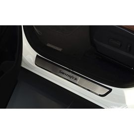 NataNiko Накладки на пороги для Hyundai Santa Fe III '12-18 (Premium к-кт 4 шт.)