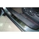 NataNiko Накладки на пороги для Hyundai Tucson '04-10 (Premium к-кт 4 шт.)