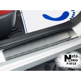 NataNiko Накладки на пороги для Hyundai Veloster '11-17 (Standart к-кт 3 шт.)