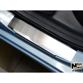 NataNiko Накладки на пороги для Hyundai Elantra VI (AD) '15- (Premium к-кт 4 шт.)