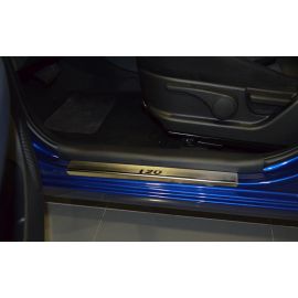 NataNiko Накладки на пороги для Hyundai i20 I '08-14 5d (Standart к-кт 4 шт.)