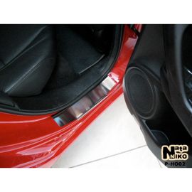 NataNiko Накладки на пороги для Honda Accord VIII '08-11(Premium+carbon к-кт 4 шт.)