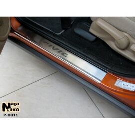 NataNiko Накладки на пороги для Honda Civic VIII '06-11хэтчбек 5d (Standart к-кт 4 шт.)