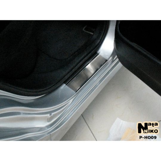NataNiko Накладки на пороги для Honda Civic VIII '06-11 4d (Premium+carbon к-кт 4 шт.)