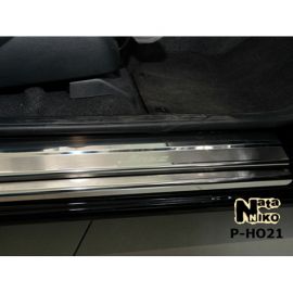 NataNiko Накладки на пороги для Honda Jazz II '07-13 (Standart к-кт 8 шт.)