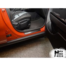 NataNiko Накладки на пороги для KIA Soul II '13- (Standart к-кт 4 шт.)