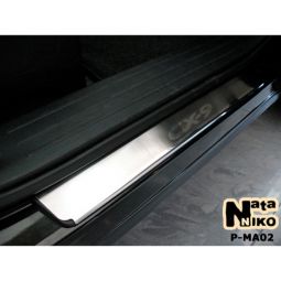 NataNiko Накладки на пороги для Mazda CX-9 I '07-16 (Standart к-кт 4 шт.)