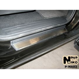 NataNiko Накладки на пороги для Mazda CX-9 I '07-16 (Standart к-кт 4 шт.)