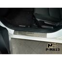 NataNiko Накладки на пороги для Mazda 3 (BM) '13- (Premium к-кт 4 шт.)