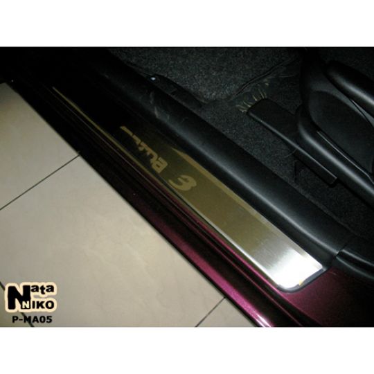 NataNiko Накладки на пороги для Mazda 3 (BK) '03-09 (Standart к-кт 4 шт.)