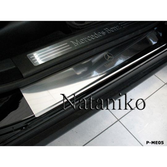 NataNiko Накладки на пороги для Mercedes-Benz ML-Class (W164) '05-11 (Standart к-кт 4 шт.) NataNiko Накладки на пороги для Mercedes-Benz ML-Class (W164) '05-11 (Standart к-кт 4 шт.)
