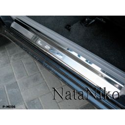 NataNiko Накладки на пороги для Mitsubishi L200 IV '06-15 (Premium к-кт 2 шт.)