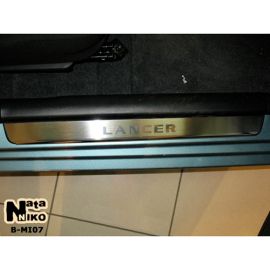 NataNiko Накладки на пороги для Mitsubishi Lancer IX '00-07 (Premium к-кт 4 шт.)