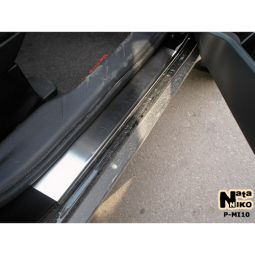 NataNiko Накладки на пороги для Mitsubishi Outlander II '06-12 (Standart к-кт 4 шт.)