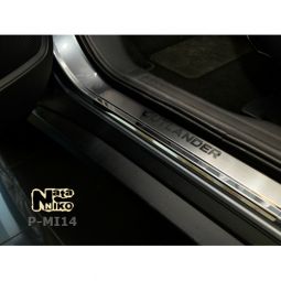 NataNiko Накладки на пороги для Mitsubishi Outlander III '12- (Premium к-кт 4 шт.)