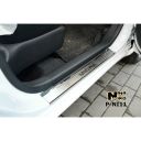 NataNiko Накладки на пороги для Nissan Micra IV (K13) '10-16 хэтчбек 5d (Premium к-кт 4 шт.)