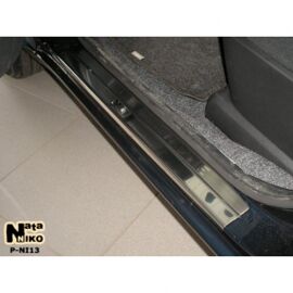 NataNiko Накладки на пороги для Nissan Note I '05-13 (Standart к-кт 4 шт.)