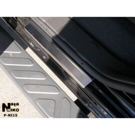 NataNiko Накладки на пороги для Nissan Pathfinder IV (R52) '12- (Standart к-кт 4 шт.)