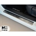 NataNiko Накладки на пороги для Nissan Dualis I '07- (Premium к-кт 4 шт.)