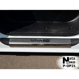 NataNiko Накладки на пороги для Opel Vivaro I '01-14 (Standart к-кт 2 шт.)