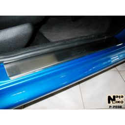 NataNiko Накладки на пороги для Peugeot 206 '98- хэтчбек 5d (Premium к-кт 4 шт.)
