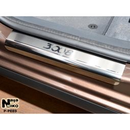 NataNiko Накладки на пороги для Peugeot 3008 I '09-16 (Premium к-кт 4 шт.)