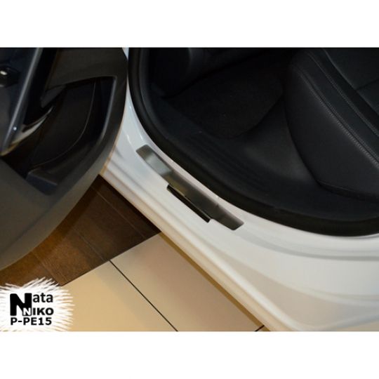 NataNiko Накладки на пороги для Peugeot 508 '10-18 (Premium к-кт 4 шт.)